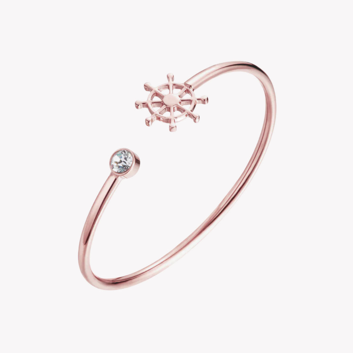 Zink Women's Rose Gold Stainless Steel Bracelet | Zfbg004rgc