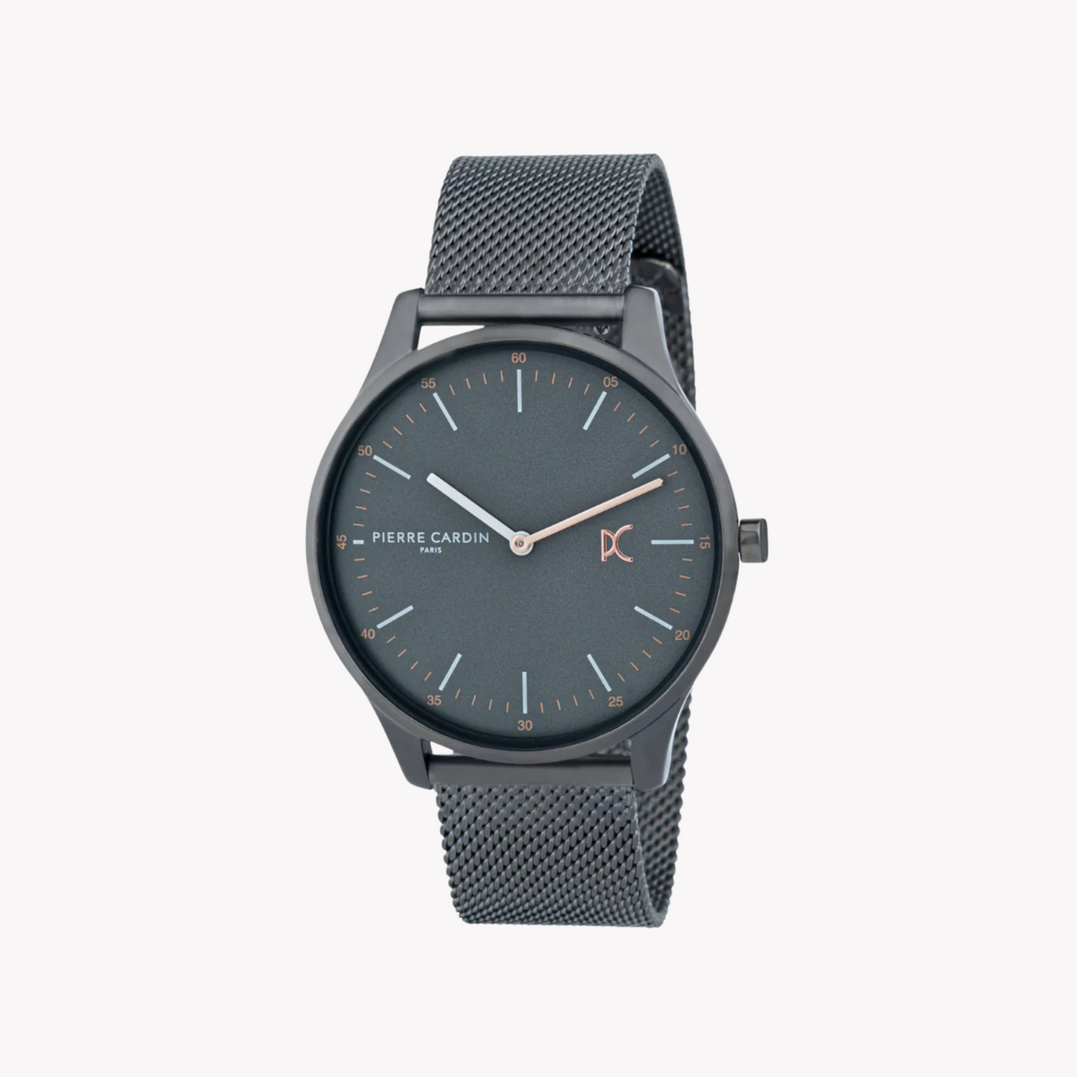 PIERRE CARDIN CBA.4014 LUXUS-GRAUES ZIFFERBLATT – EDELSTAHL-HERRENUHR