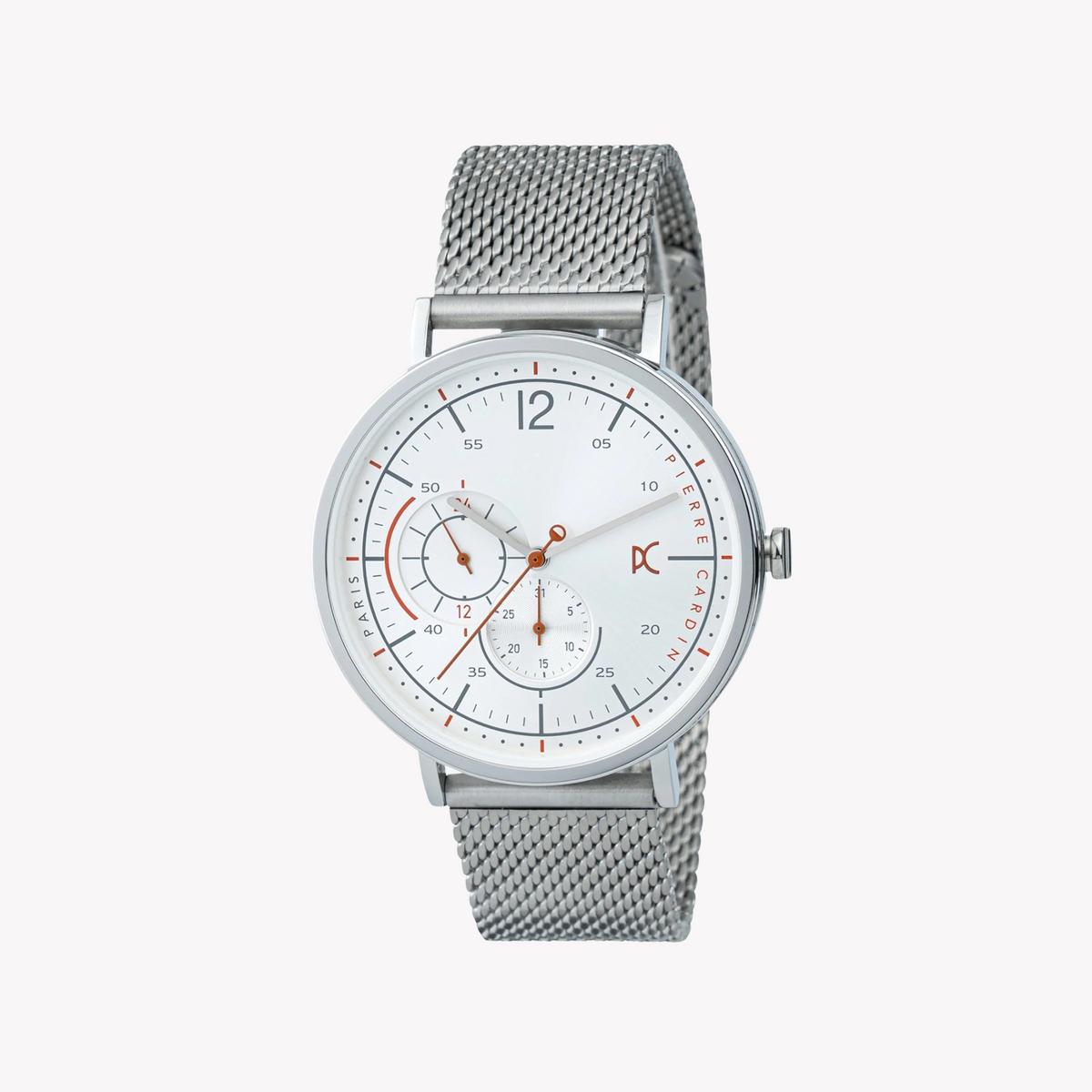 PIERRE CARDIN CBN.3021 ELEGANCE – STILVOLLE HERRENUHR AUS EDELSTAHL MIT SILBERNEM ZIFFERBLATT