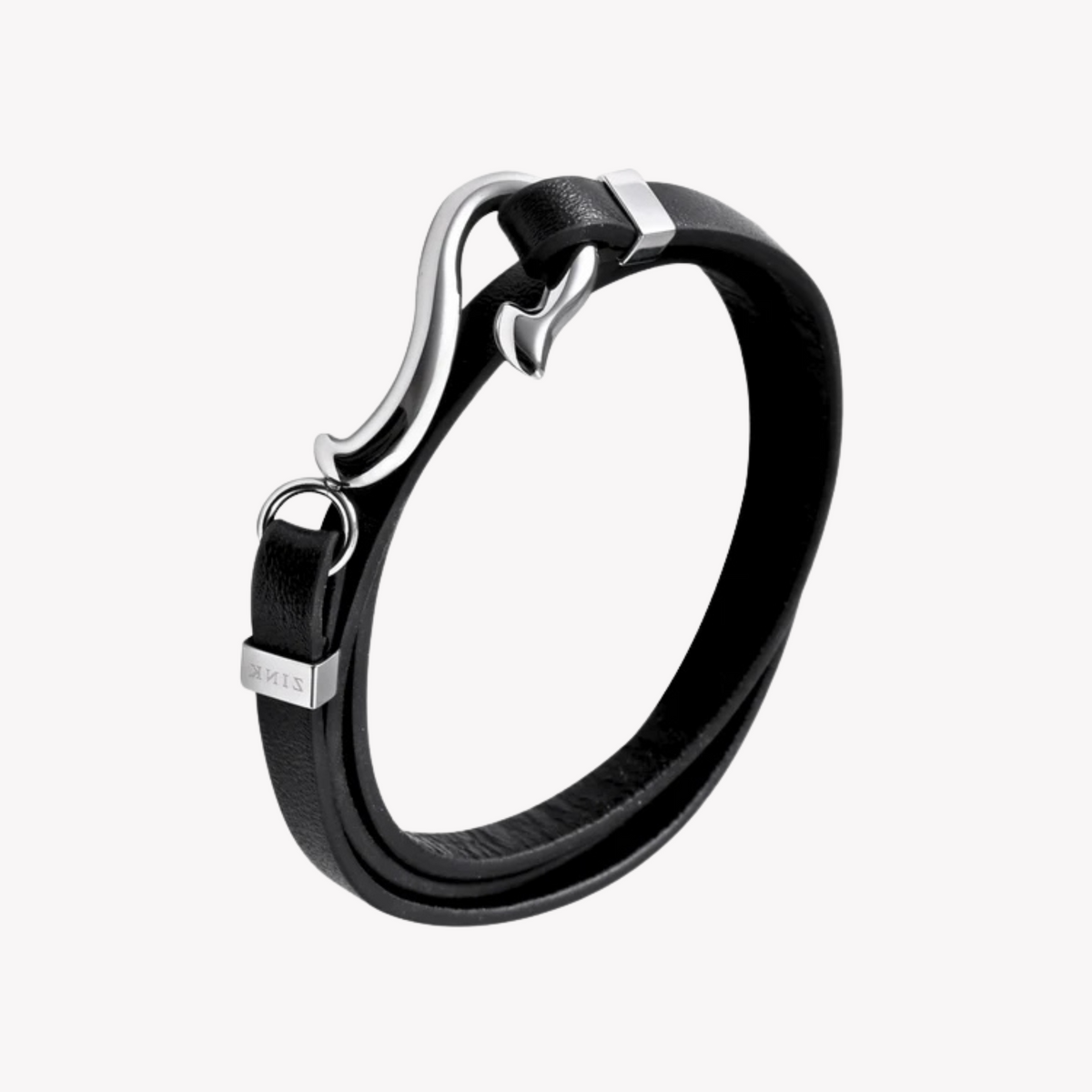 Zink Men's Black & Silver Stainless Steel Bracelet | Zjbc026lpb