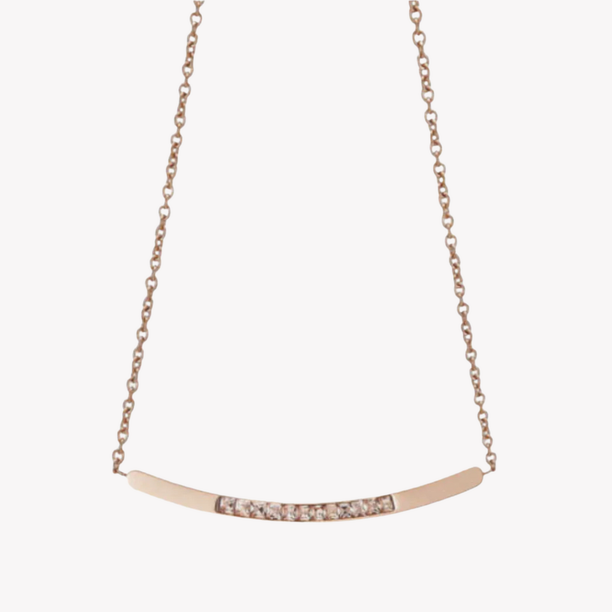Zink Women's Rose Gold Stainless Steel Necklace | Zfnl001rgs