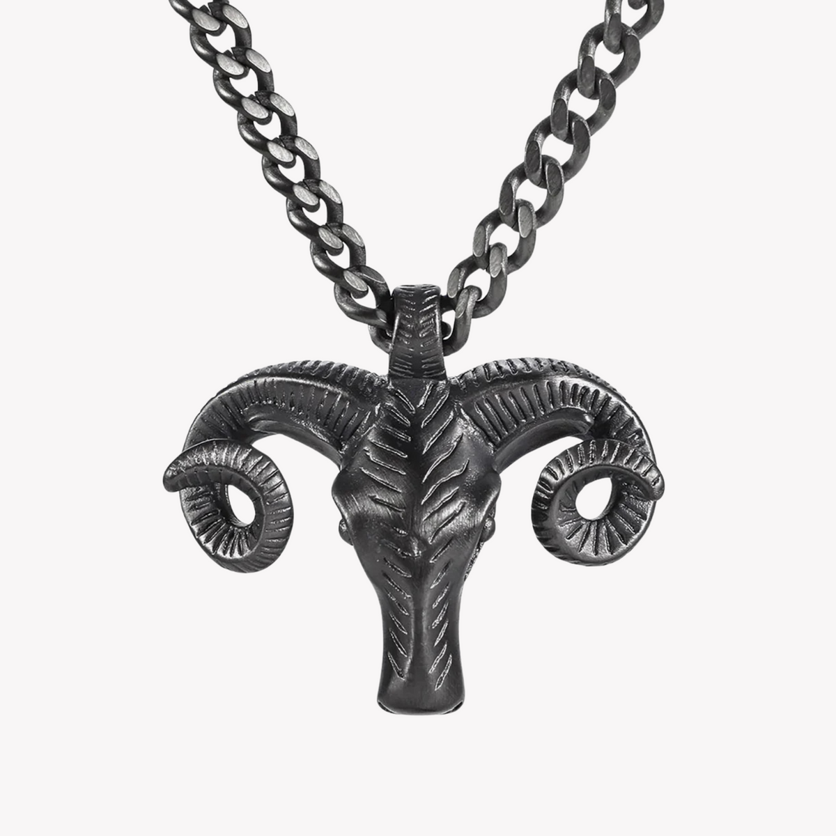 Zink Men's Black Stainless Steel Necklace | Zjpd023gn