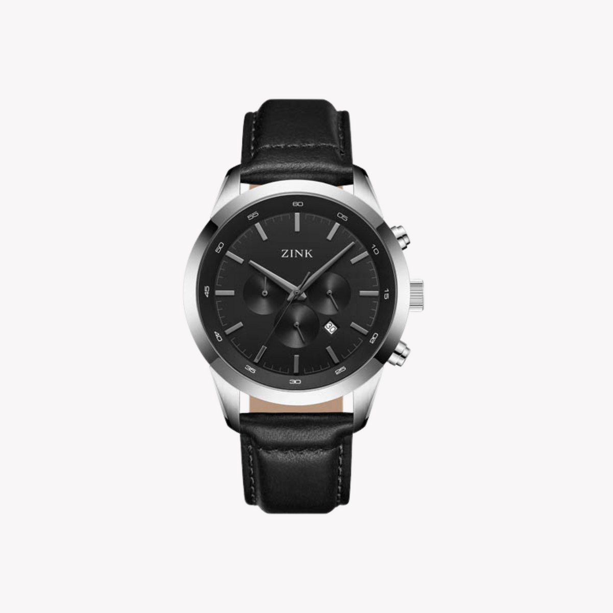 Zink Men's Stainless Steel Black Chronograph Watch | Zk134g2ls-211