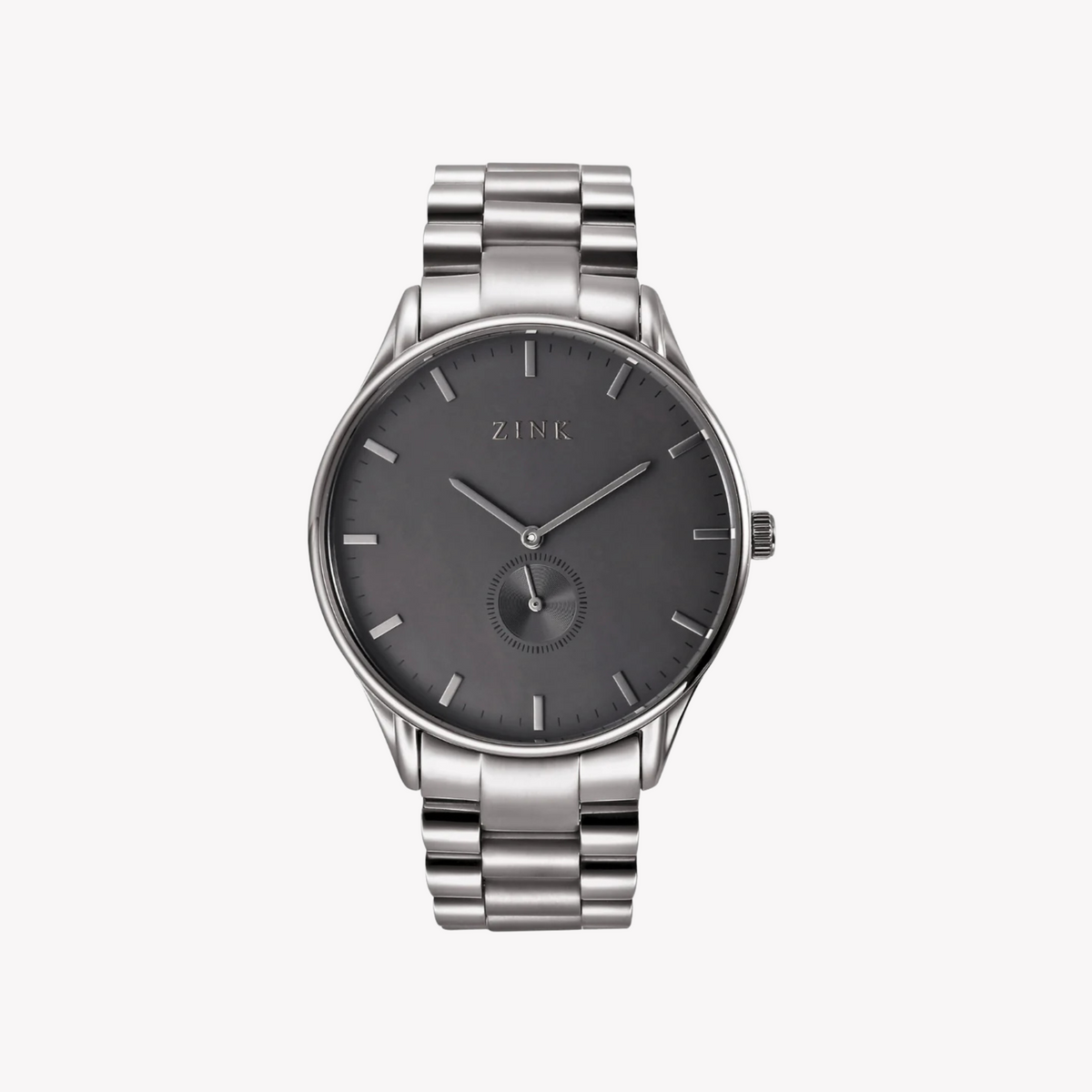 Zink Men's Silver Stainless Steel Quartz Watch | Zk130g5s-36