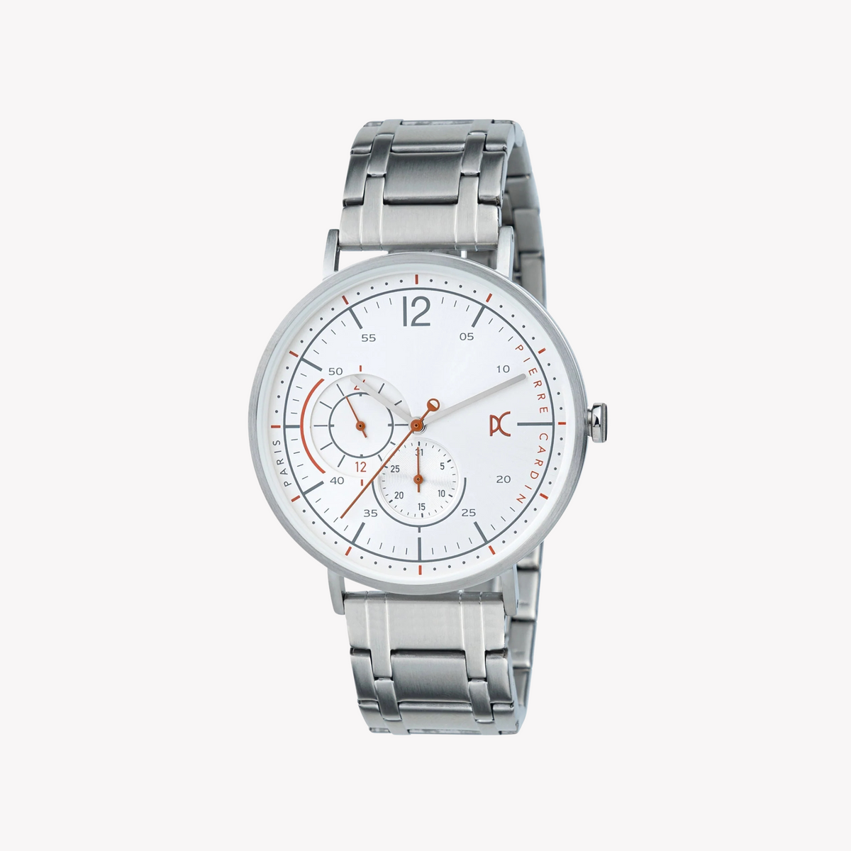 PIERRE CARDIN CBN.3026 HERRENUHR – LUXURIÖSER SILBERNER EDELSTAHL MIT BLAUEM ZIFFERBLATT