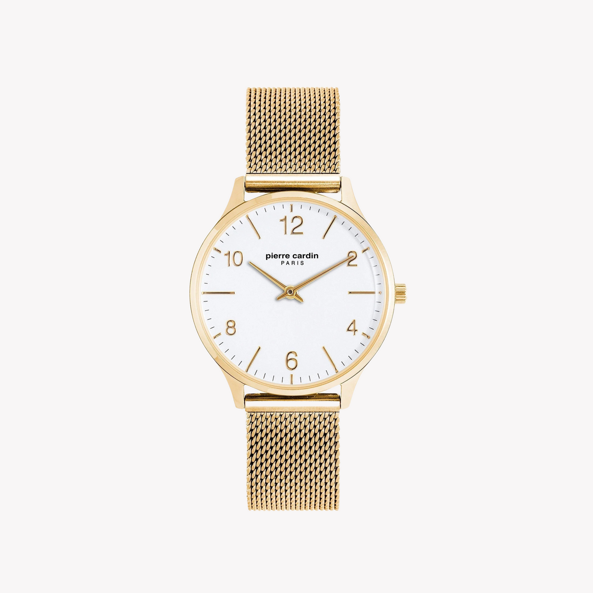 Pierre Cardin Women's Gold Watch, White Dial | Pc902722f118