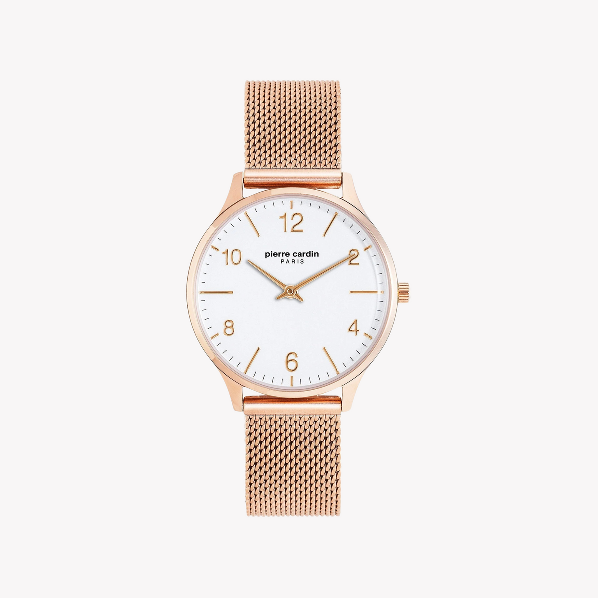 Pierre Cardin Women's Rose Gold Watch, White Dial | Pc902722f121