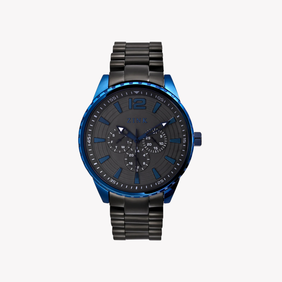 Zink Men's Blue Stainless Steel Quartz Watch | Zk131g2s-970