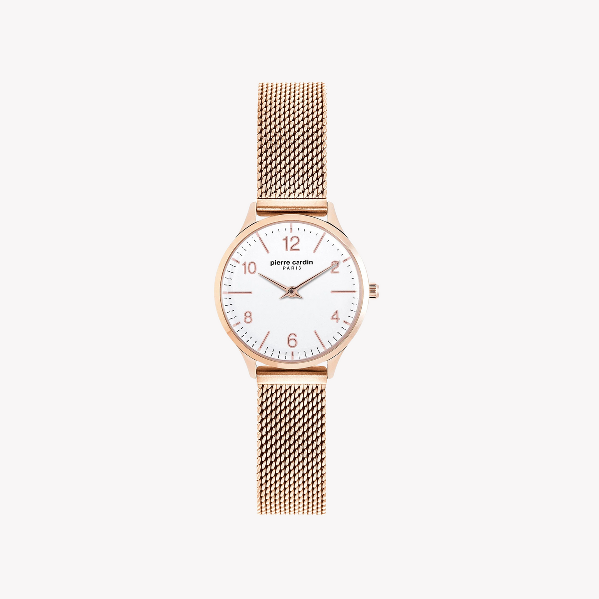 Pierre Cardin Women's Rose Gold Watch, White Dial | Pc902682f120