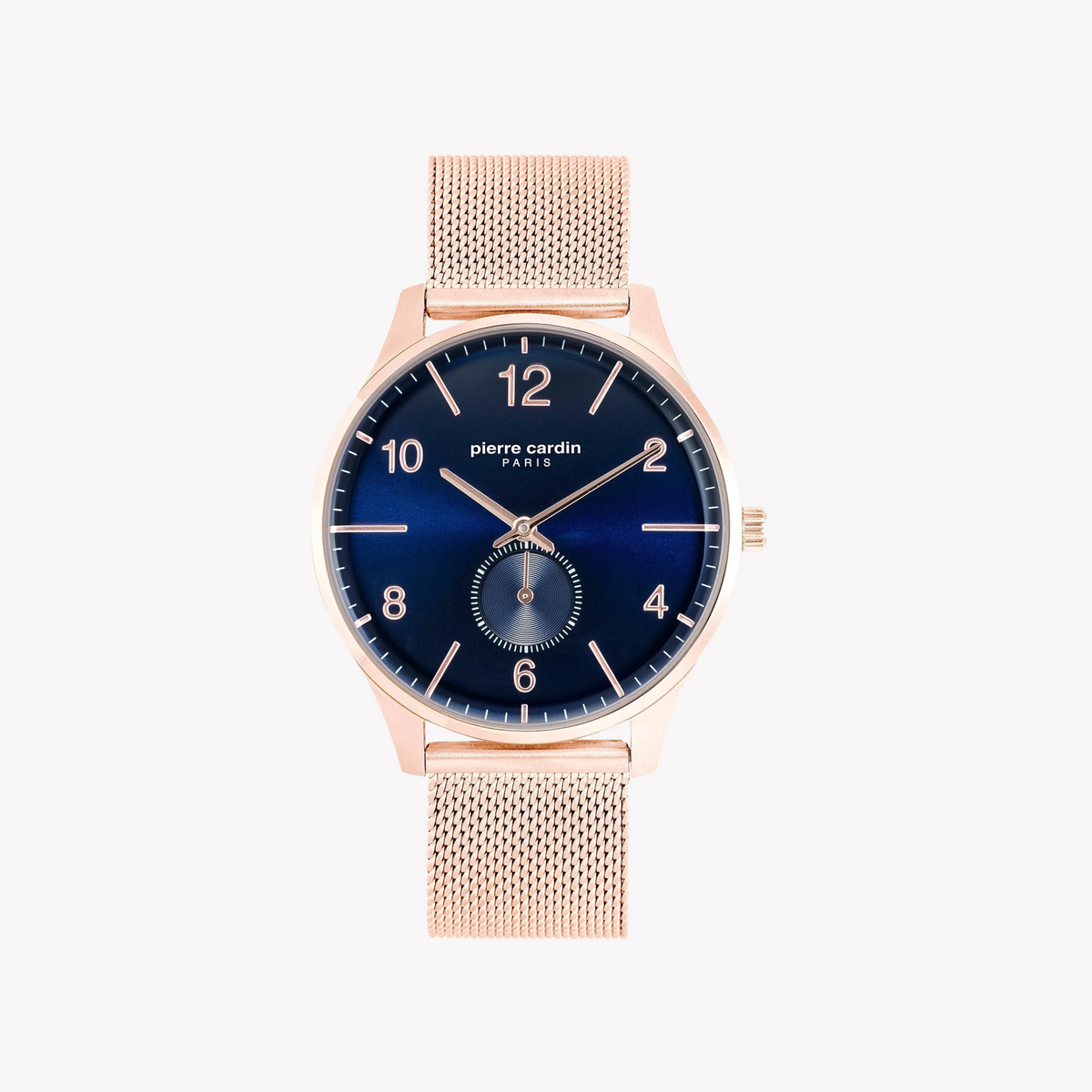 Pierre Cardin Men's Rose Gold Watch, Blue Dial | Pc902671f116