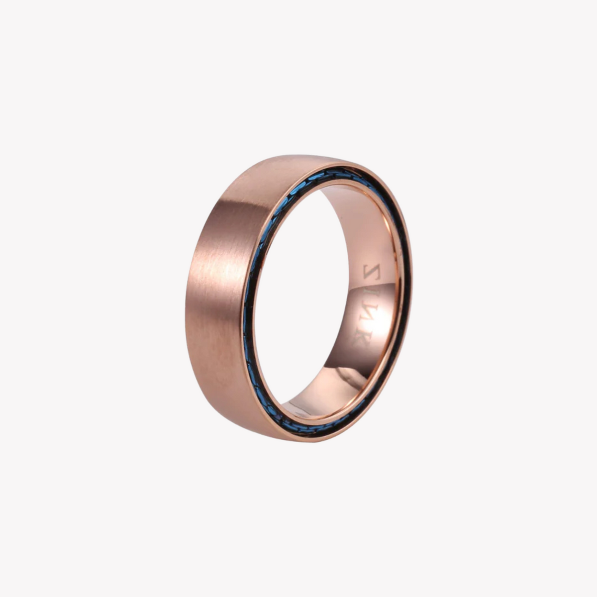 Zink Men's Rose Gold Stainless Steel Ring | Zjrg03511