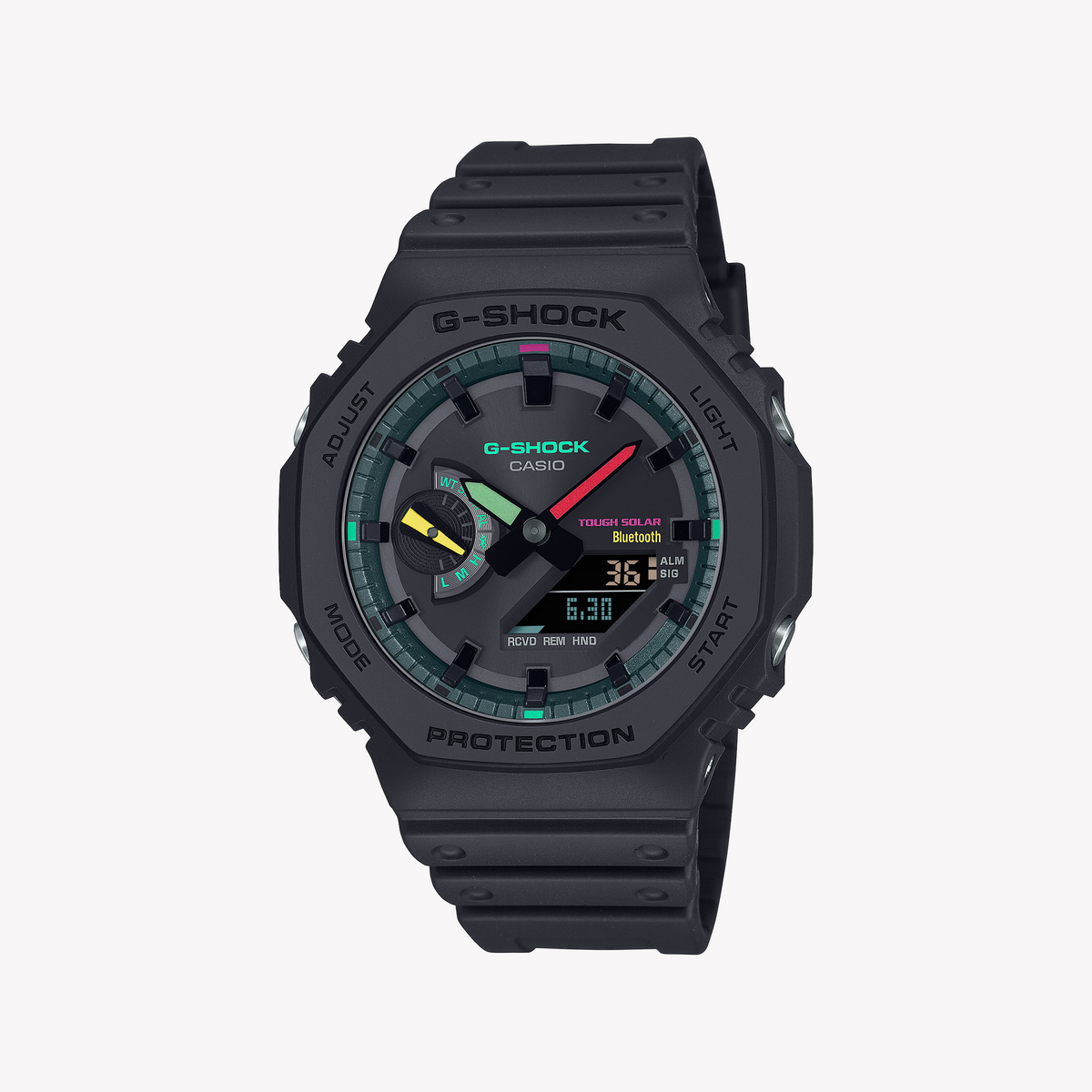 CASIO G-SHOCK GA-B2100MF-1ADR OAK - SPORTY BLACK POWERHOUSE Men's Watch with matte resin and vibrant display