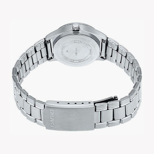 MTP-V006D-1BUDF - CLASSIC SILVER STAINLESS STEEL MEN'S WATCH WITH DAY & DATE FUNCTION-i-Watch-2