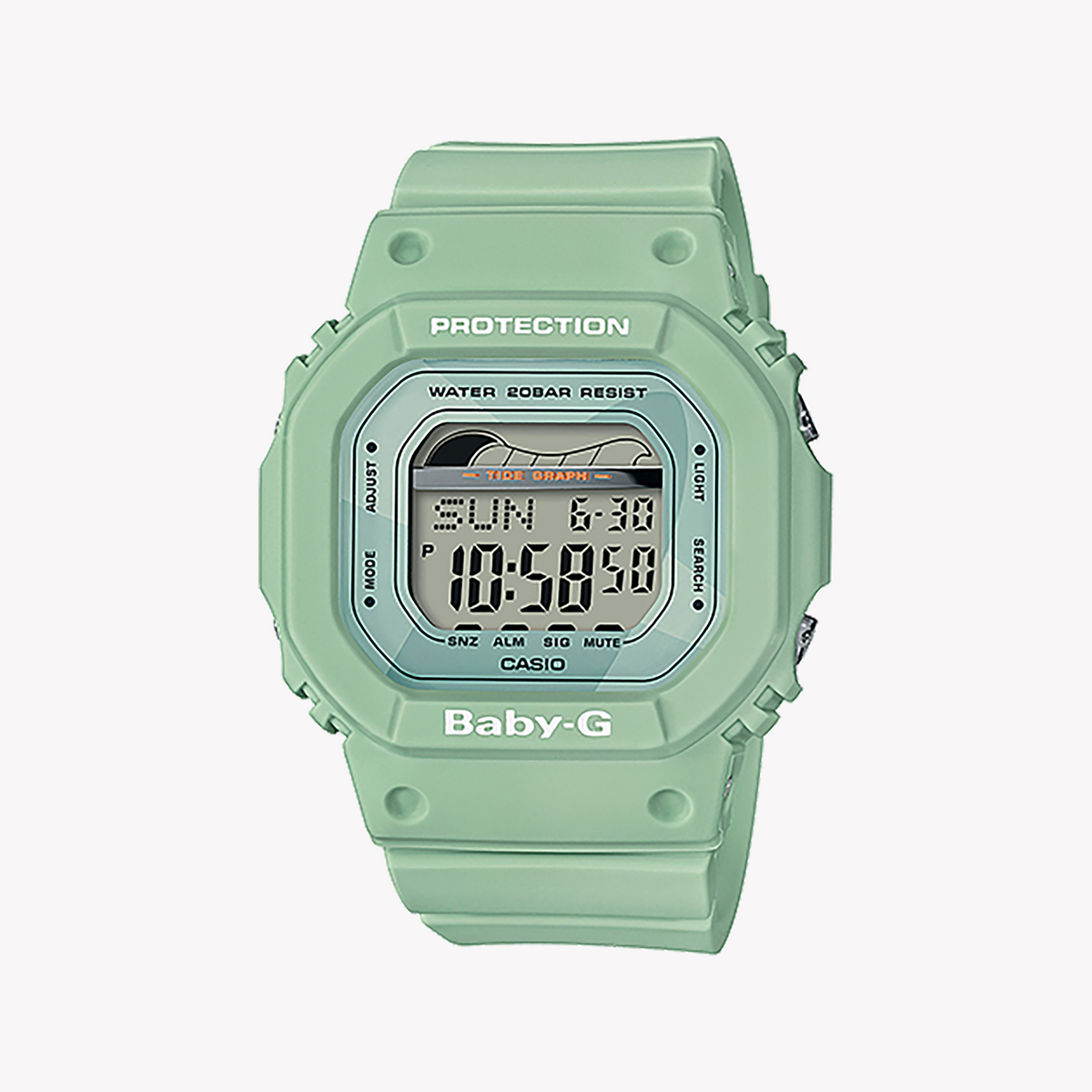 CASIO BABY-G BLX-560-3DR - BOLD & ACTIVE UNISEX WATCH with vibrant green case and digital dial