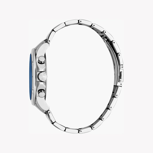 JUST CAVALLI ALLURE - ELEGANT SILVER ALLOY STEEL MEN'S WATCH WITH BLUE DIAL-i-Watch-2