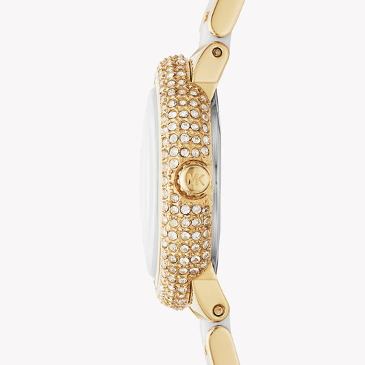 MICHAEL KORS MK6581 - LUXE GOLD STAINLESS STEEL WOMEN'S WATCH WITH WHITE DIAL-i-Watch-2