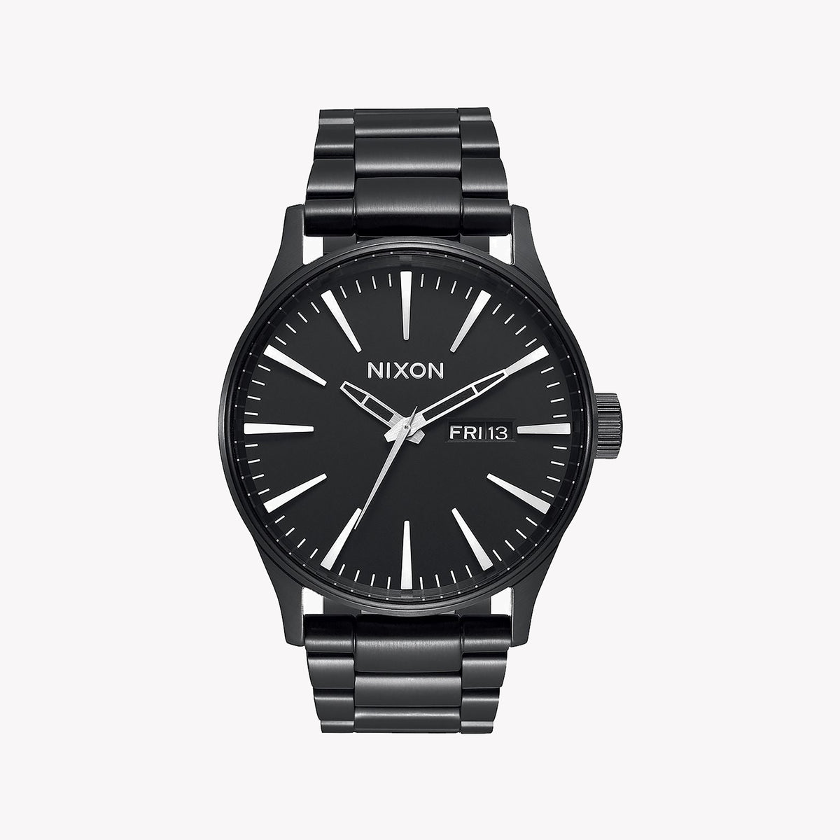 NIXON A356-001 UNSTOPPABLE STYLE - BOLD BLACK STAINLESS STEEL MEN'S WATCH WITH WATER RESISTANCE