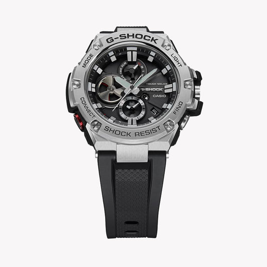 CASIO G-SHOCK GST-B100-1ADR - UNYIELDING STYLE FOR THE MODERN EXPLORER Men's Watch with silver stainless steel case and bold black resin band-i-Watch-2