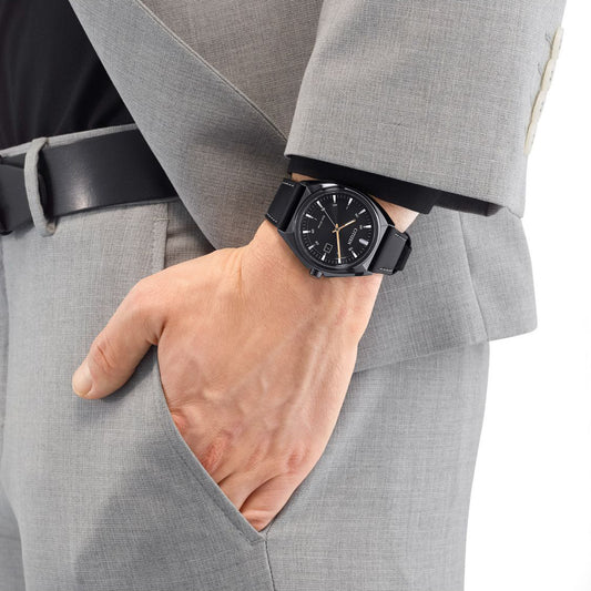 CITIZEN AW1577-11H MODERN ELEGANCE - BLACK STAINLESS STEEL ECO-DRIVE MEN'S WATCH-i-Watch-2