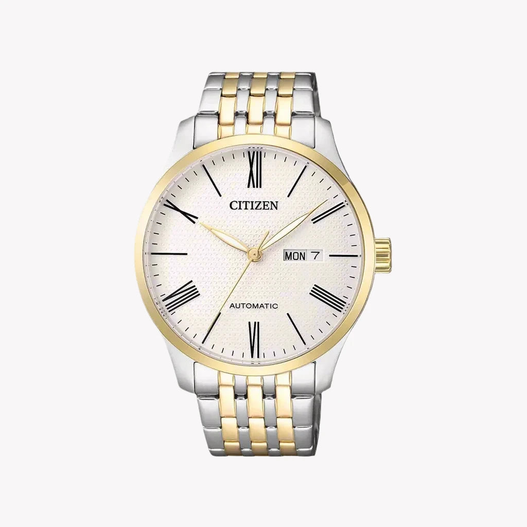 CITIZEN NH8354-58A - BOLD ELEGANCE MEN'S AUTOMATIC WATCH WITH DAY & DATE DISPLAY
