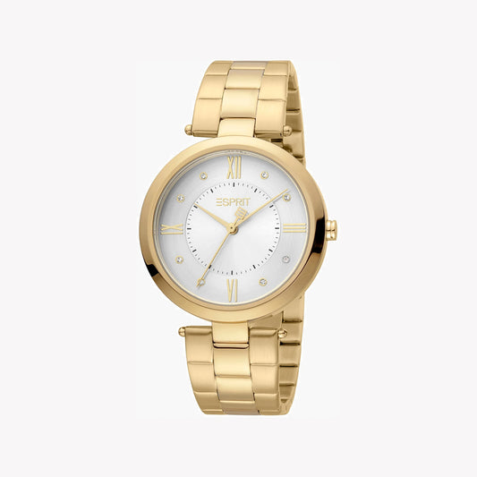 ESPRIT Women's Watch with Gold Stainless Steel Case and Gold Stainless Steel Band-i-Watch-2