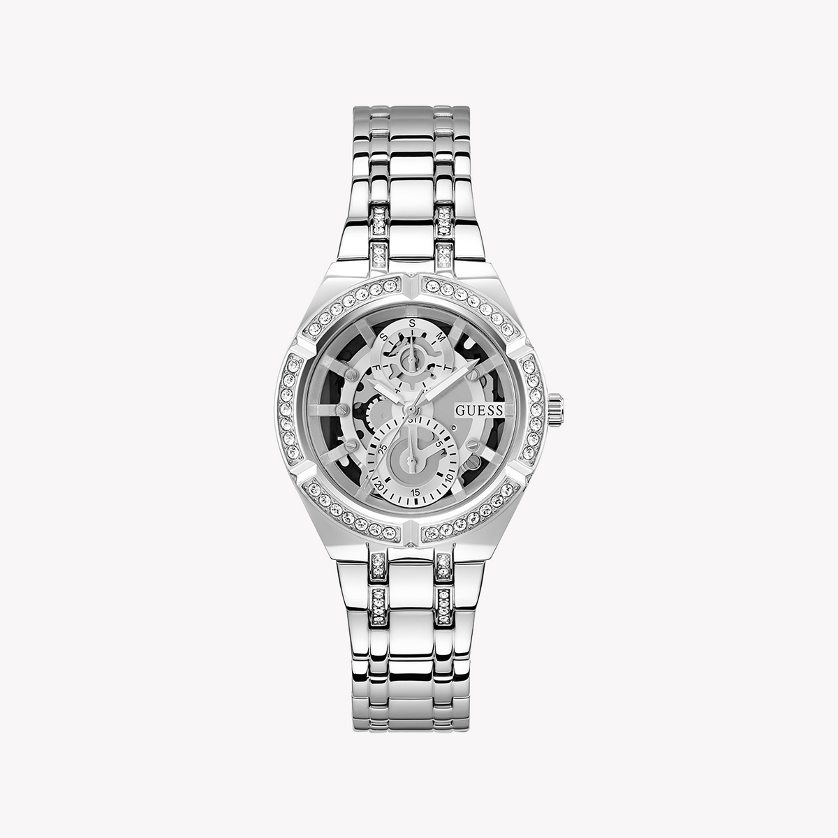 GUESS GW0604L1 SILVER SOPHISTICATION - ELEGANT WOMEN'S TIMEPIECE WITH STAINLESS STEEL BAND