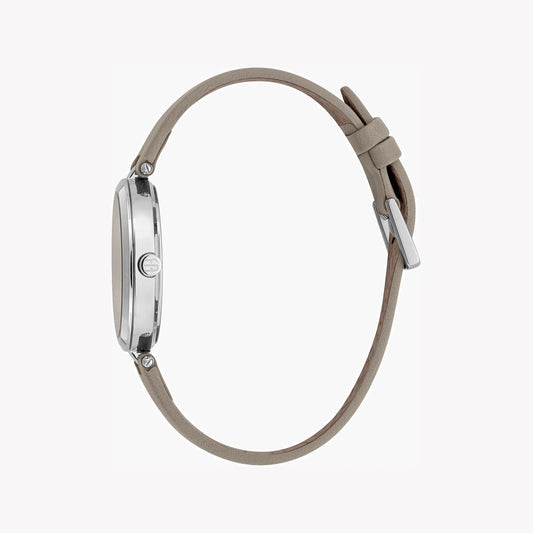 ESPRIT Women's Watch with Silver Stainless Steel Case and Gray Leather Band-i-Watch-2