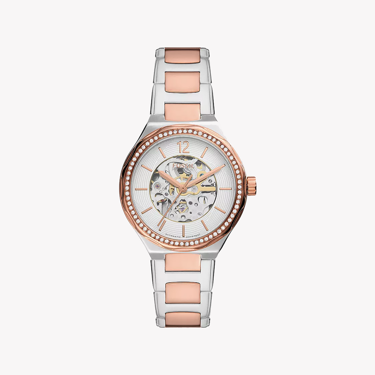 FOSSIL BQ3780 ELEGANT TIMEPIECE - SOPHISTICATED ROSE GOLD & SILVER WOMEN'S WATCH
