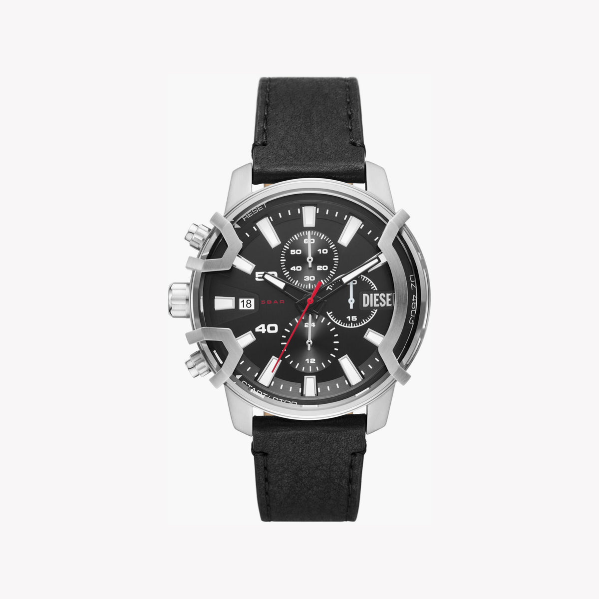 DIESEL DZ4603 CHRONOGRAPH - STRIKING SILVER & BLACK TIMEPIECE FOR MEN