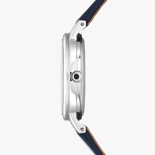 CITIZEN EM0571-16A RADIANT ELEGANCE - Chic Women's Eco-Drive Watch with Silver Case & Blue Leather Band-i-Watch-2