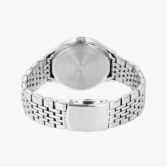 CITIZEN DZ0060-53L STUNNING PRECISION - MENS STAINLESS STEEL QUARTZ WATCH WITH BLUE DIAL-i-Watch-2