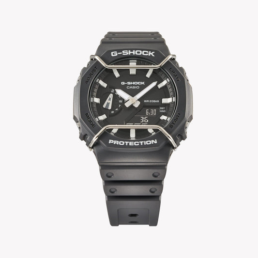 CASIO G-SHOCK GA-2100PTS-8ADR OAK COMPACT - BOLD GRAY ADVENTURE Men's Watch with sleek gray resin band and dial-i-Watch-2