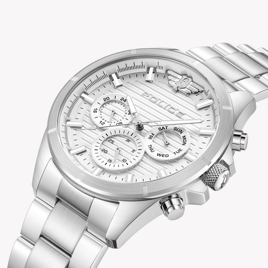 POLICE PEWJK2227805 - TIMELESS ELEGANCE MEN'S STAINLESS STEEL WATCH WITH WHITE DIAL-i-Watch-2