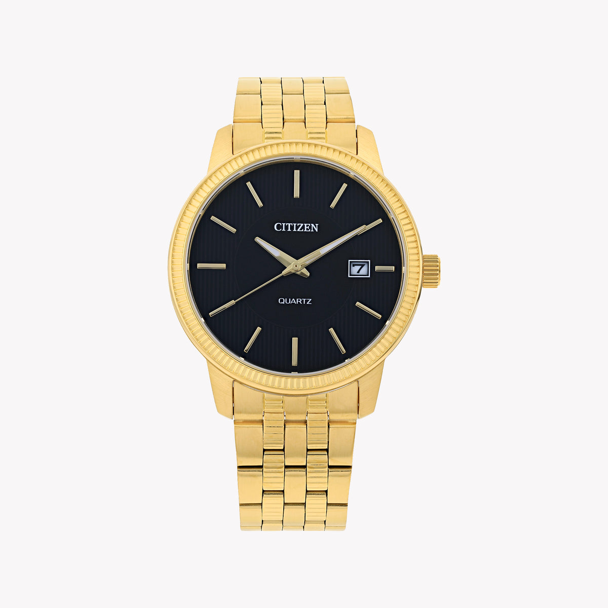 CITIZEN DZ0052-51E - BOLDLY SOPHISTICATED BLACK & GOLD MEN'S WATCH