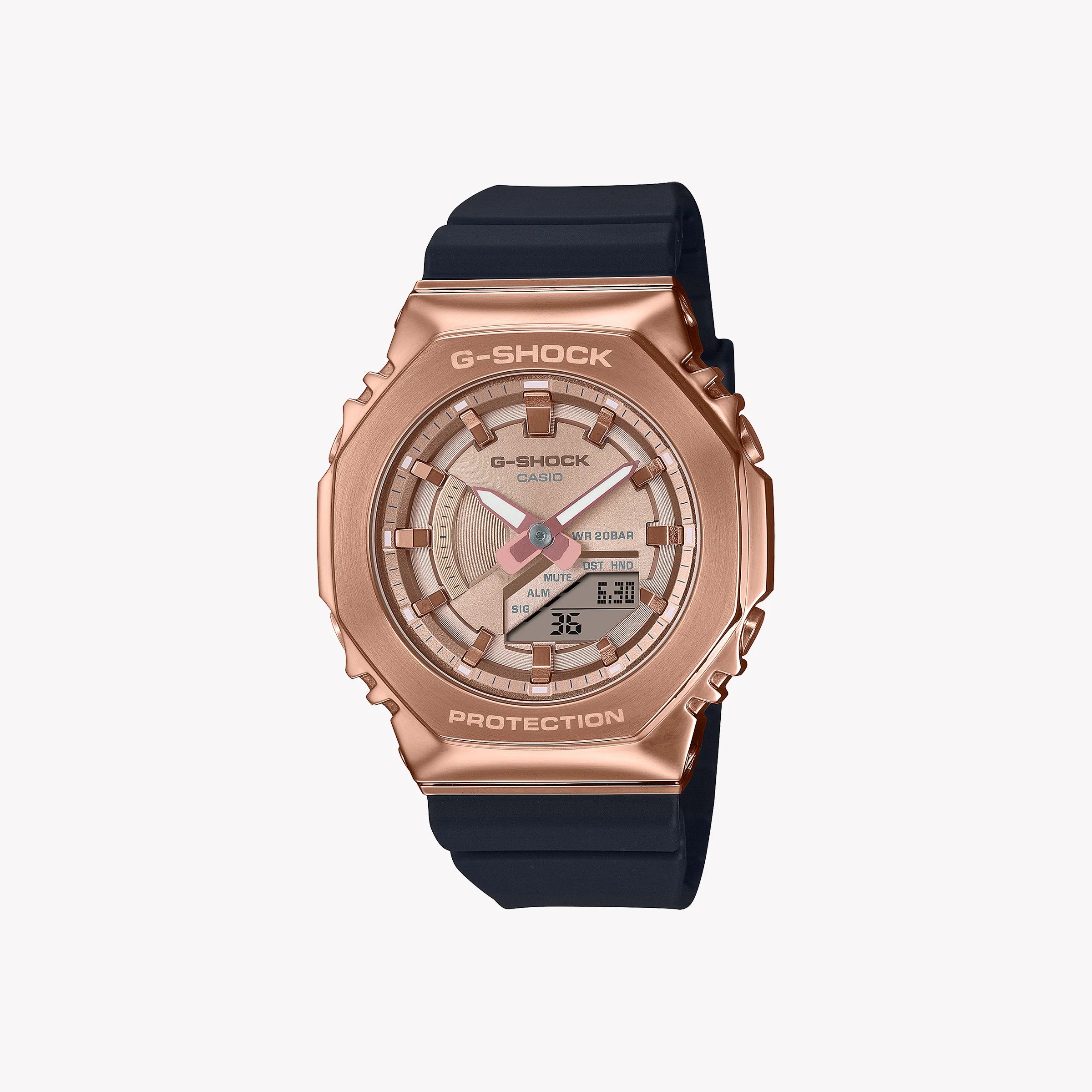 Casio G-Shock Women's Rose Gold Watch, Black Band | Gm-S2100pg Casio G-Shock Women's Rose Gold Watch, Black Band | Gm-S2100pg