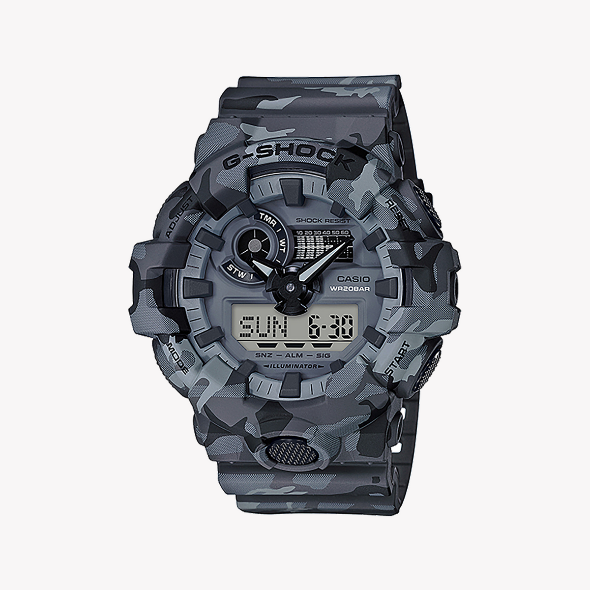 CASIO G-SHOCK GA-700CM-8ADR ADVENTURE READY - MENS DARK GRAY TIMEPIECE WITH DIGITAL DIAL