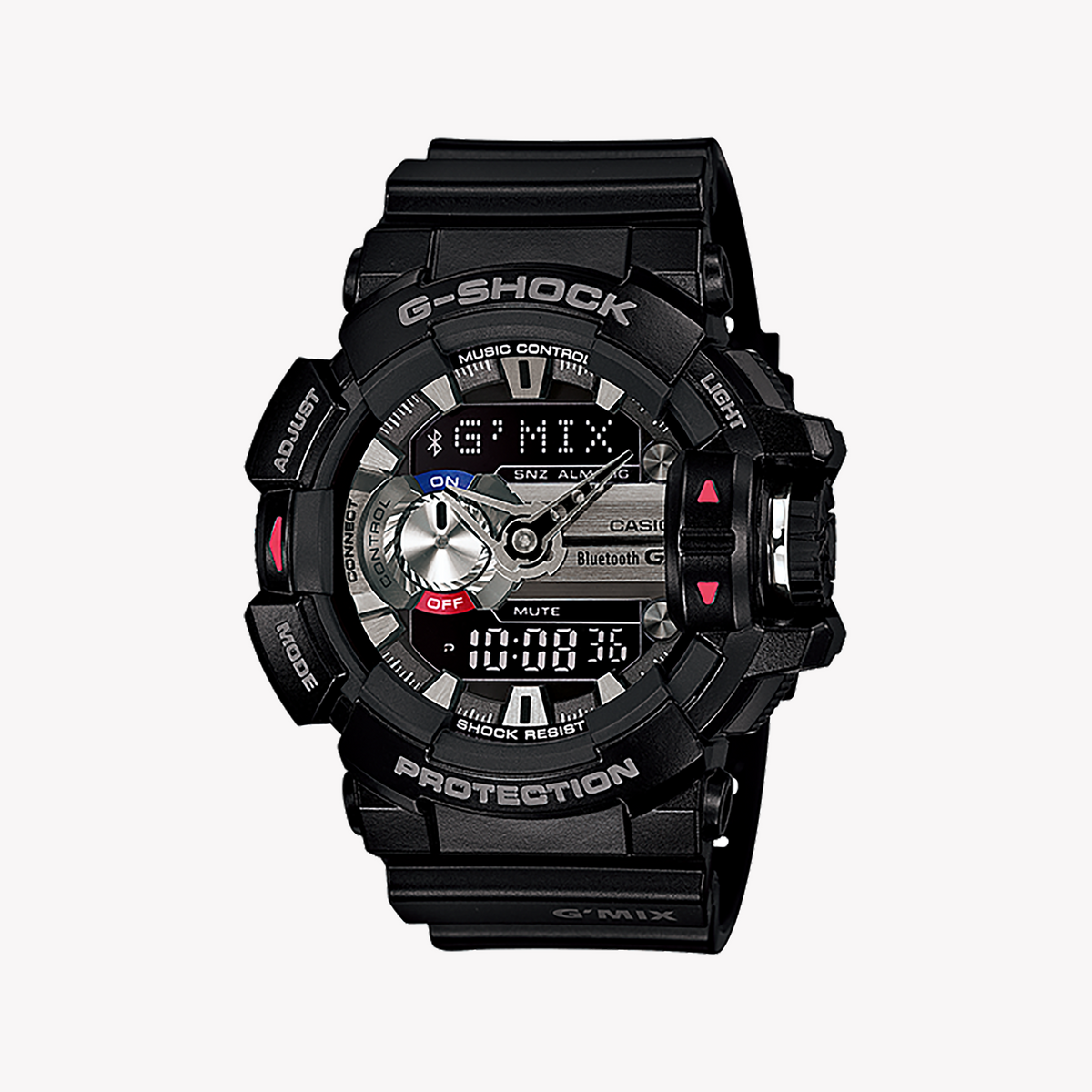 CASIO G-SHOCK GBA-400-1A ADVENTURE READY - DYNAMIC BLACK RESIN INDULGENCE Men's Watch with bold digital dial and Bluetooth connectivity