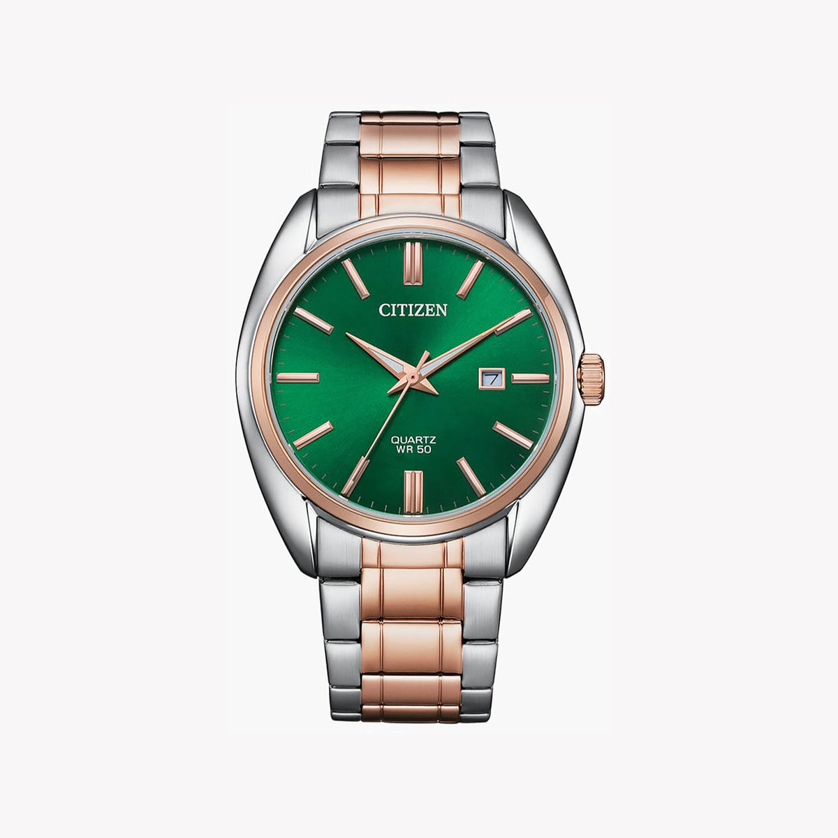 CITIZEN BI5104-57Z - MODERN ELEGANCE - MENS WATCH WITH GREEN DIAL & STAINLESS STEEL BAND