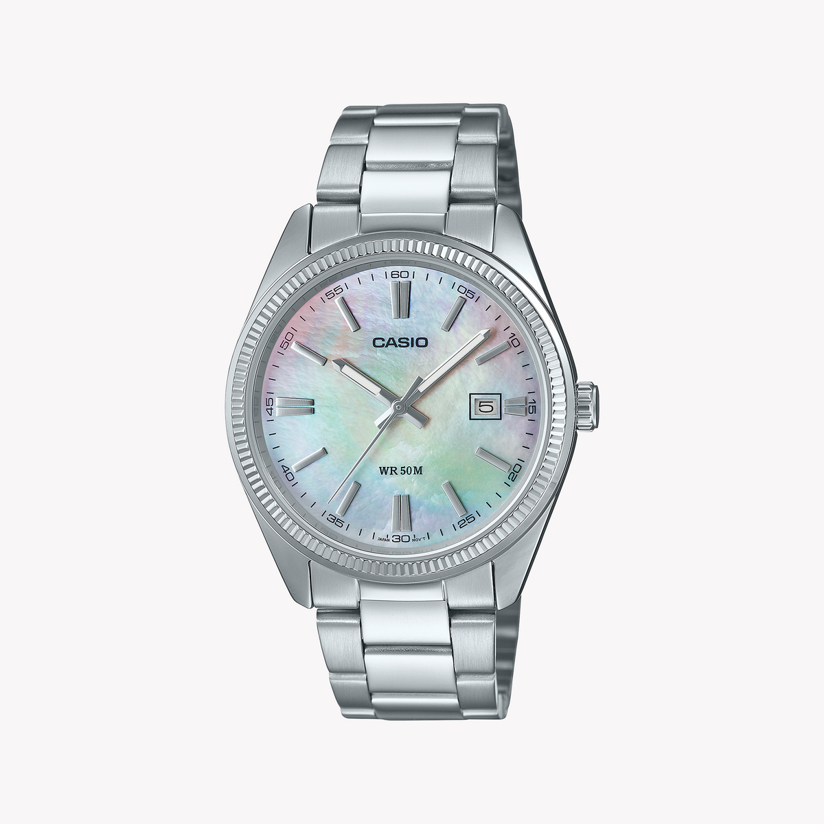 CASIO MTP-1302DS-7AVDF VIBRANT UTILITY - STYLISH MEN'S WATCH WITH MULTICOLORED DIAL & STAINLESS STEEL BRACELET