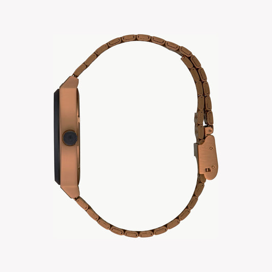 NIXON A045-5145 BOLD SOPHISTICATION - BLACK & BROWN STAINLESS STEEL TIMEPIECE-i-Watch-2