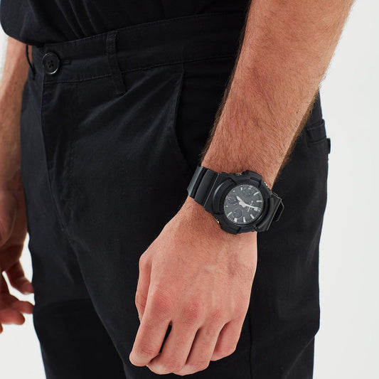 G-SHOCK GAS-100B-1ADR: MEN'S SPORTY ELEGANCE - BLACK RESIN TIMEPIECE FOR ADVENTURE & STYLE-i-Watch-2