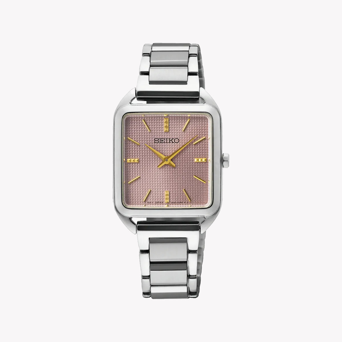 SEIKO SWR077P1 Women's Quartz Watch - Pink Dial, Stainless Steel-i-Watch