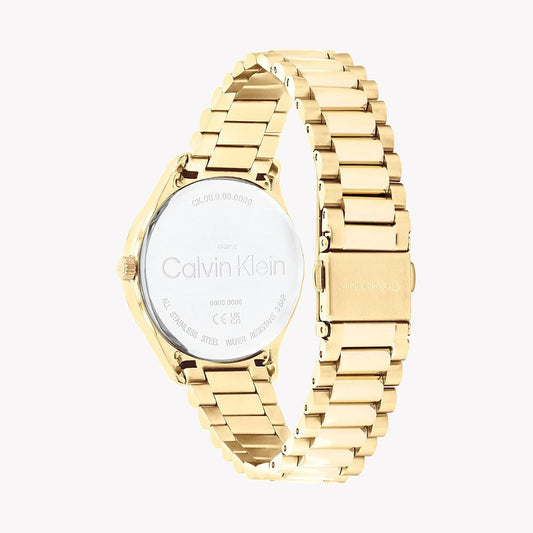 Ck Unisex Gold Stainless Steel Watch | Model 25200221