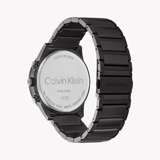 Ck Calvin Klein Men's Black Stainless Steel Watch | 25200295