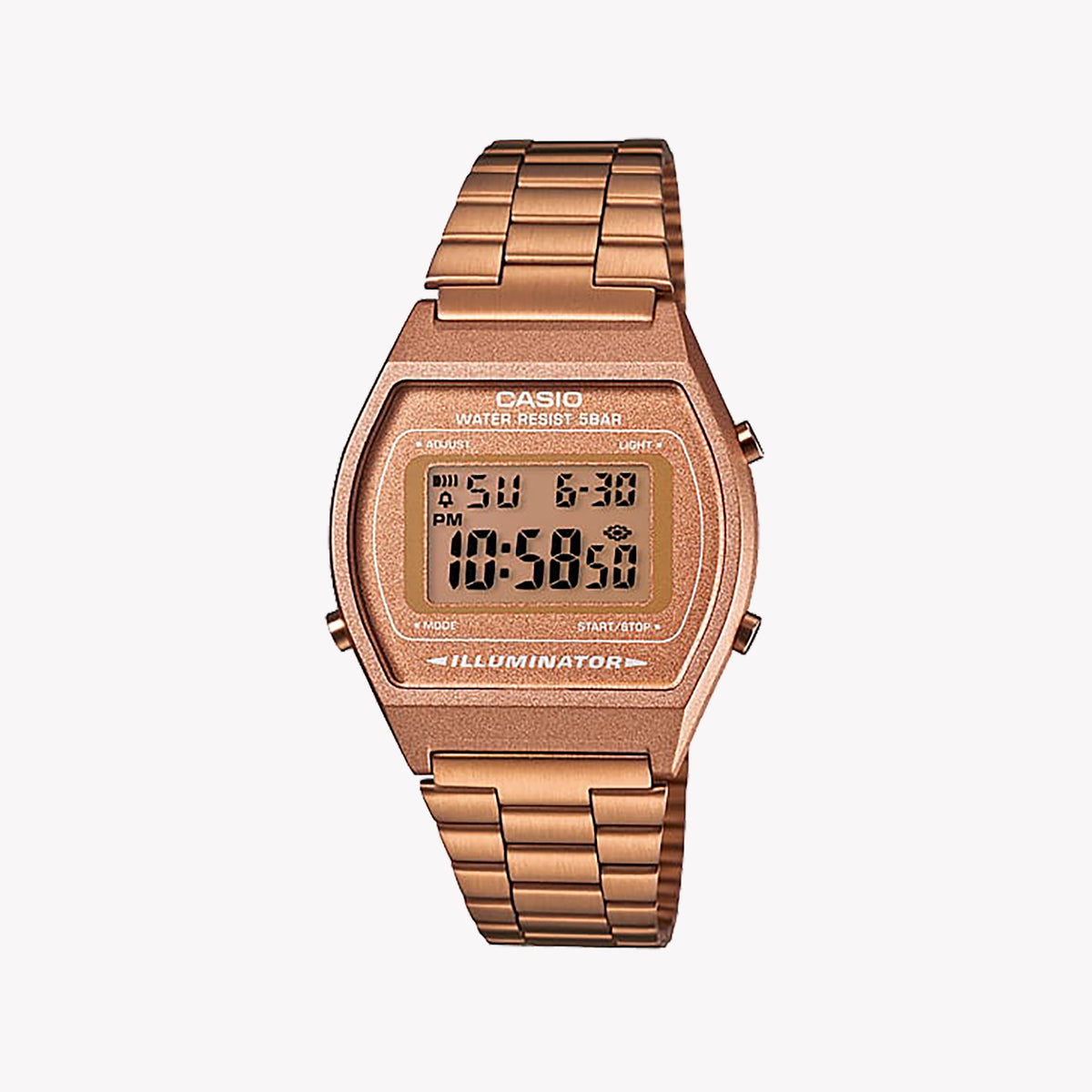 CASIO B640WC-5AEF ROSE GOLD ELEGANCE - UNISEX DIGITAL WATCH WITH STYLISH FUNCTIONALITY