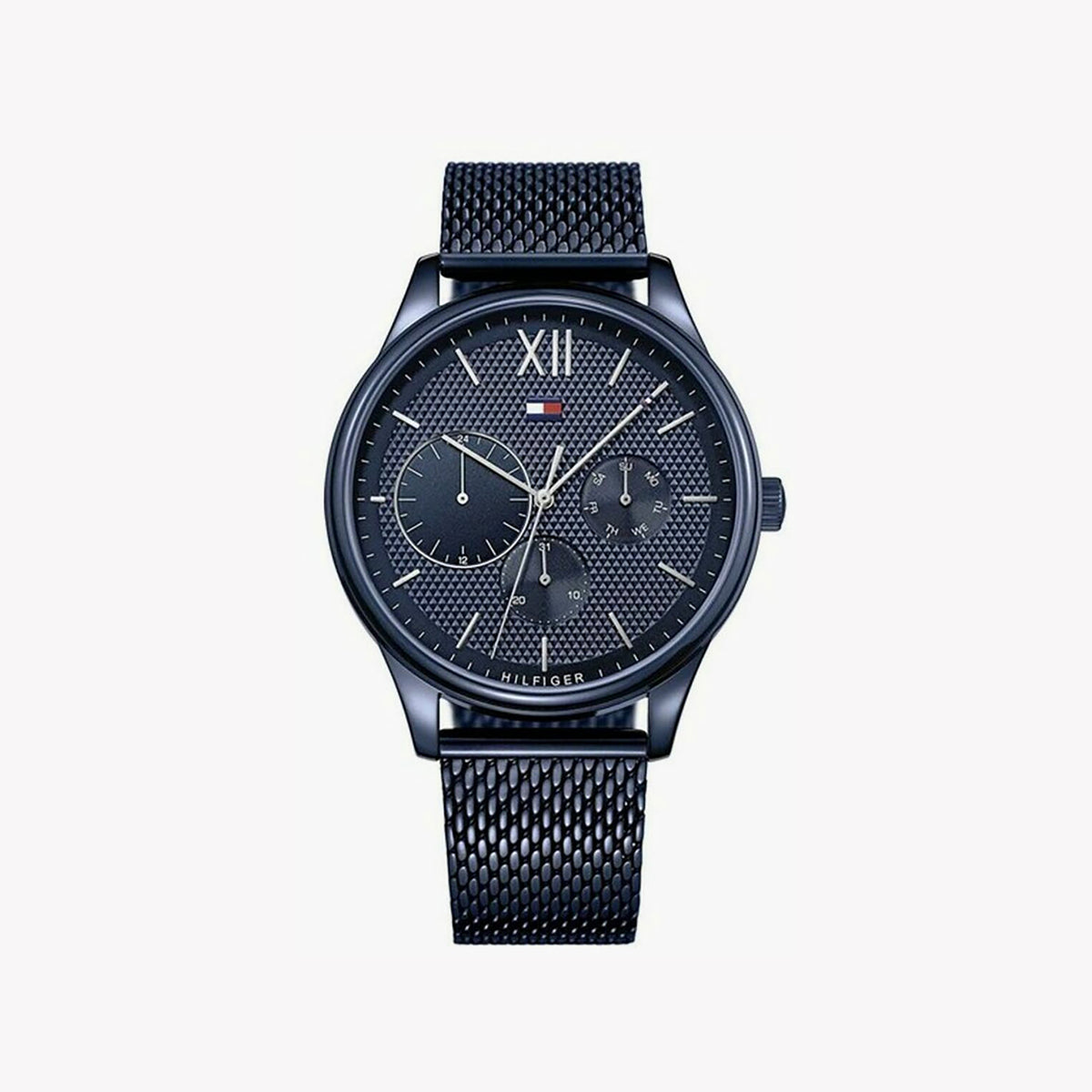 TOMMY HILFIGER 1669937 BOLD BLUE - MEN'S STAINLESS STEEL WATCH WITH STRIKING BLACK DIAL