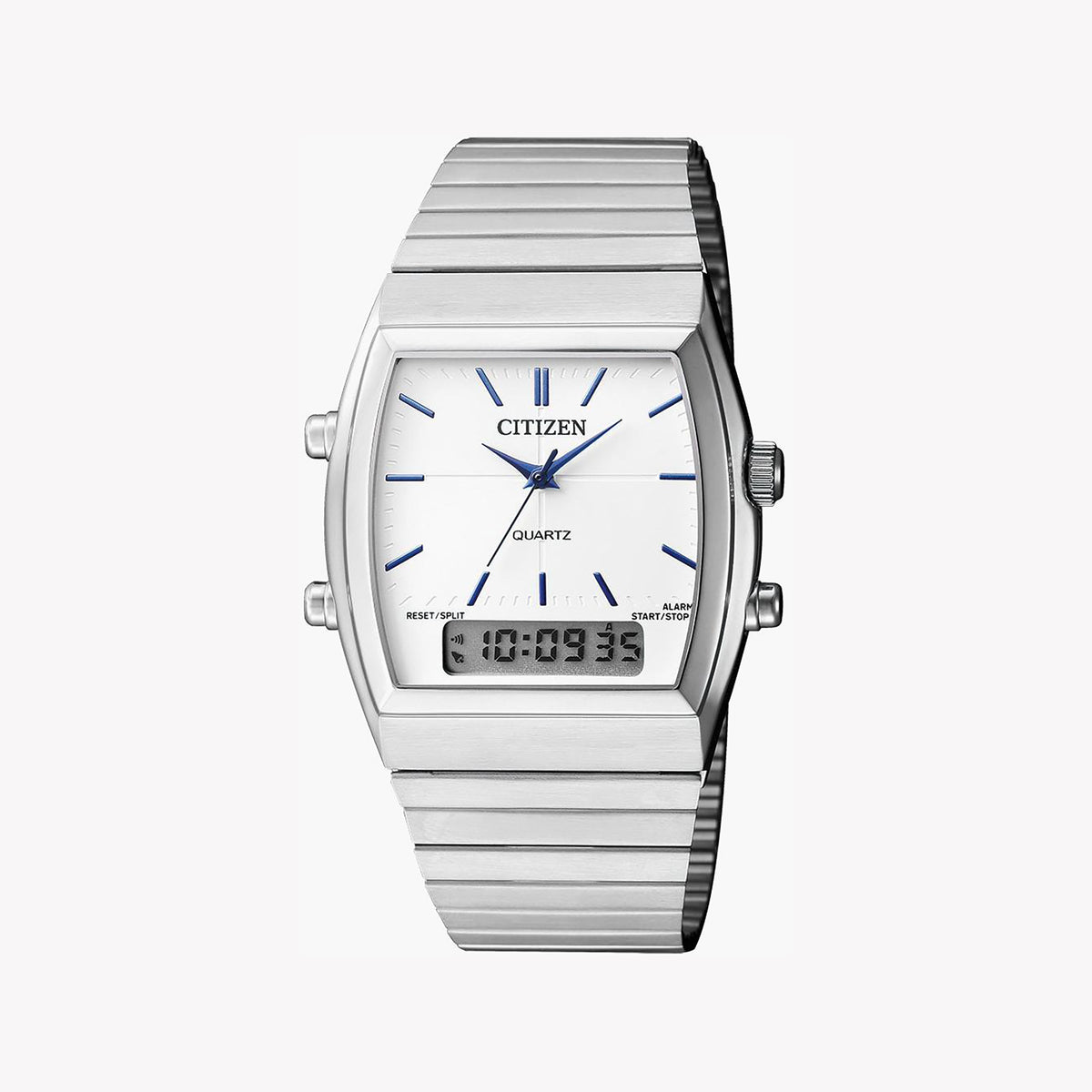 CITIZEN JM0540-51A: MODERN VERSATILITY - STAINLESS STEEL MEN'S WATCH WITH WHITE DIAL & WATER RESISTANCE