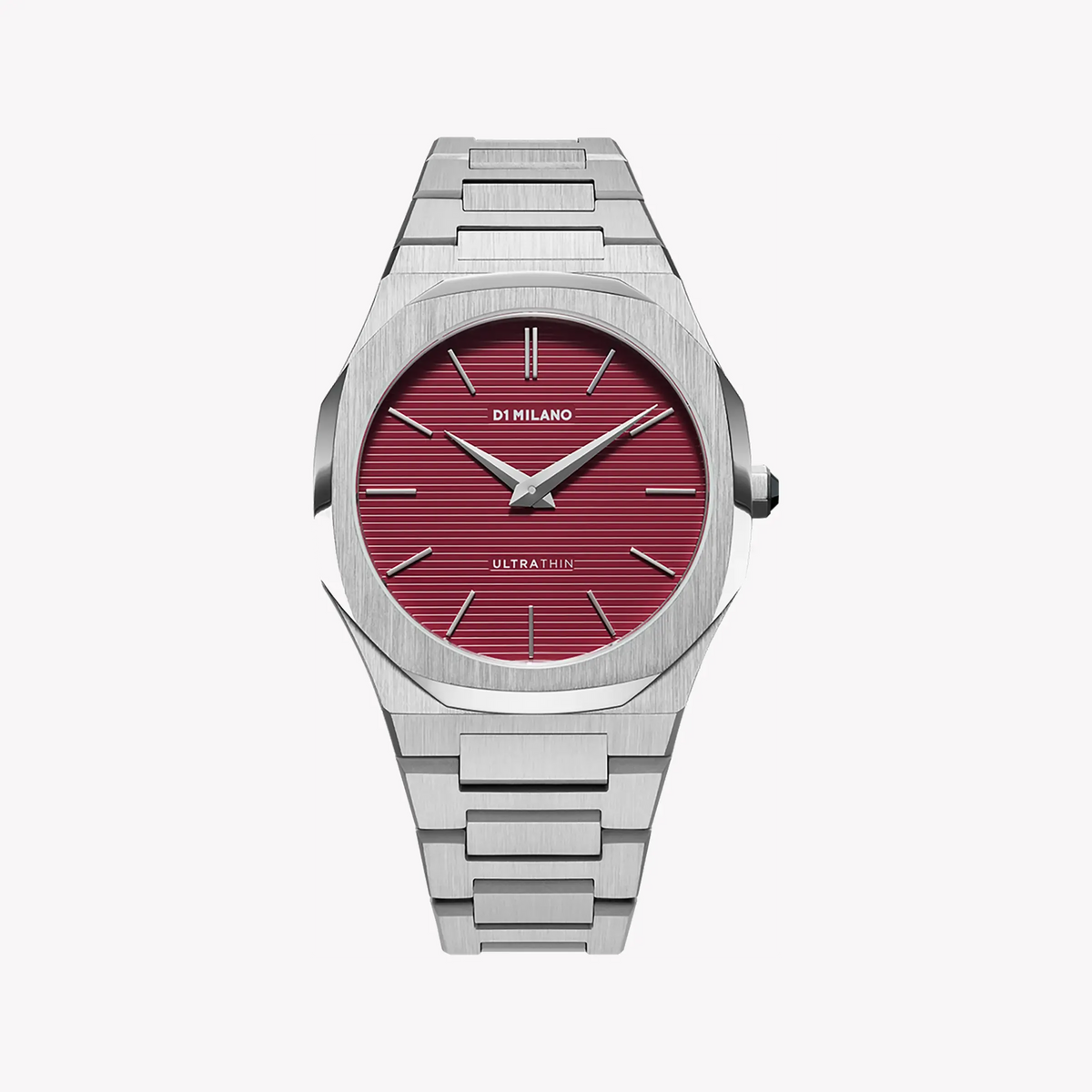 D1 MILANO D1-UTBJ11 Unisex Watch - Silver & Red Dial, 5 ATM-i-Watch