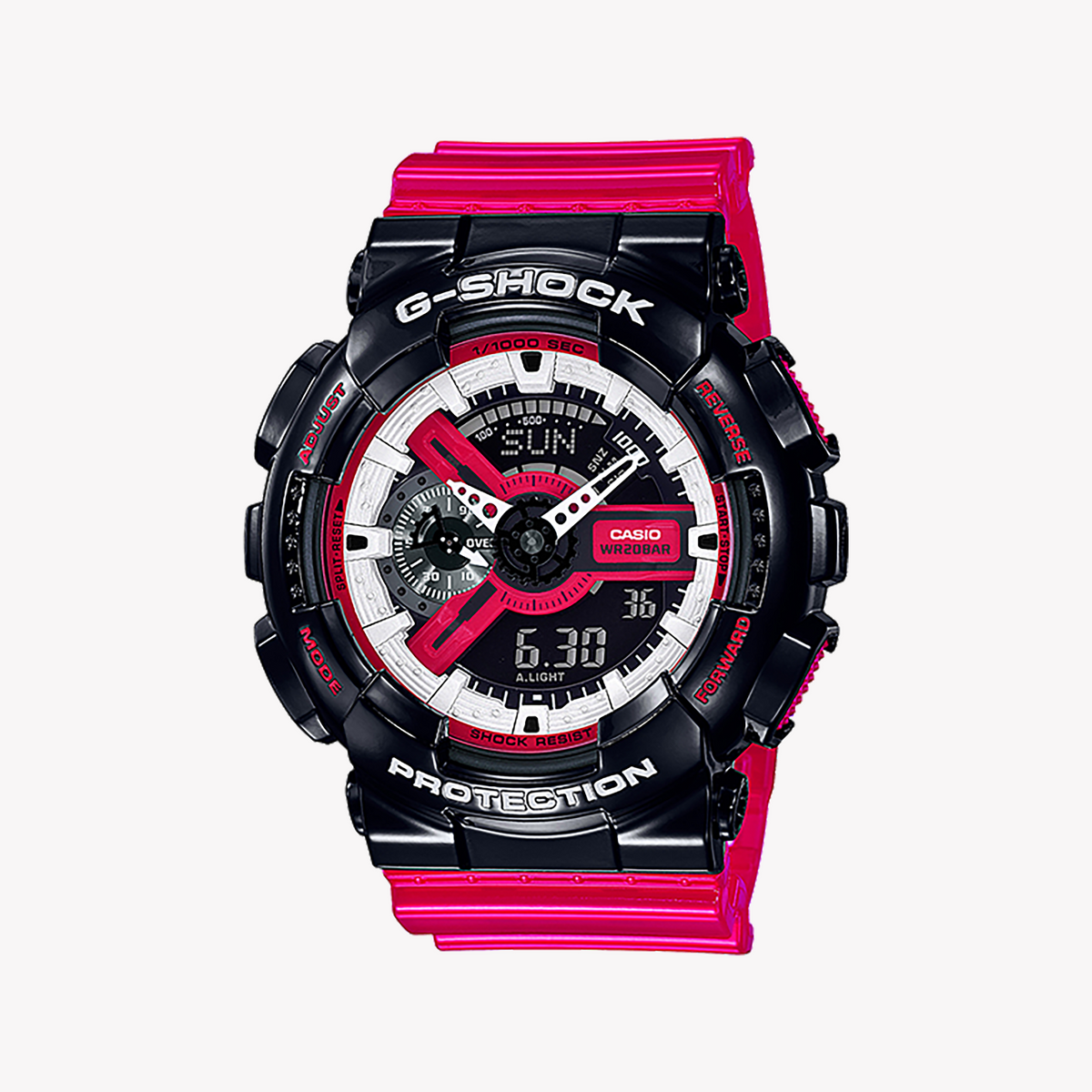 CASIO G-SHOCK GA-110RB-1ADR - ADVENTURE-READY BLACK & PINK TIMEPIECE for Men