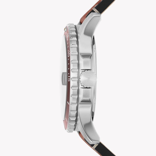 FOSSIL FS5961 - TIMELESS ELEGANCE MEN'S WATCH WITH GREEN DIAL & BROWN LEATHER STRAP-i-Watch-2